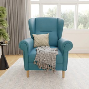 Türkiz füles fotel Swan – Ropez