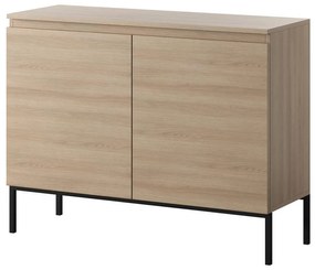 Szekrény Bennasi B2  (linberg tölgy + fekete). 1099043