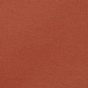 négyzet alakú Oxford szövet napvitorla 2 x 2 m terrakotta