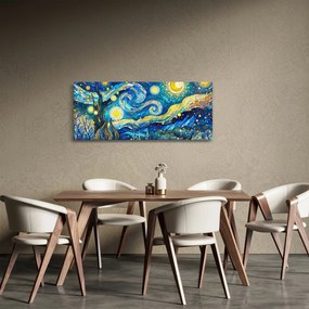 Kép – Csillagos éjszaka mozaikja (120x50 cm)