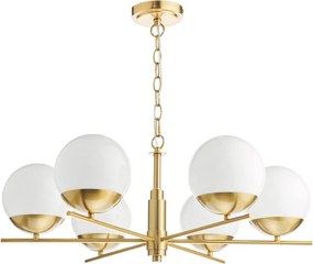 Dar Lighting glamour modern csillár bombazine fehér sárgaréz darbom0635