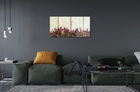 Üvegképek Lila virágok táblák 120x60cm