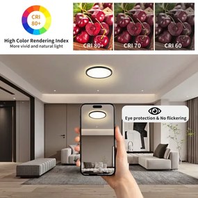 Brilagi-LED ULTRA SLIM állítható lámpa s érzékelővel LED/18W/230V Ø30 cm+DO