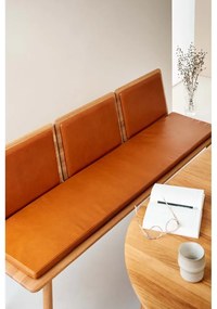 Konyakbarna-natúr színű bőr pad Elba - Hammel Furniture