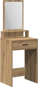 vidaXL Öltözködőasztal fiókkal Artisan tölgy 50 x 41 x 140 cm Faanyag