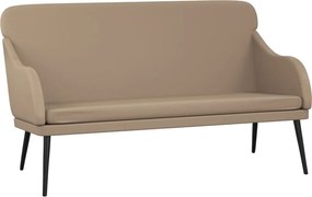 vidaXL kávészínű műbőr pad 110 x 76 x 80 cm