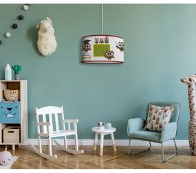 Duolla - Gyerek csillár zsinóron OWLS MULTI 1xE27/15W/230V átm. 35 cm