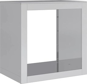 vidaXL horganyzott acél tűzifatároló 60 x 40 x 60 cm