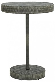 5 részes szürke polyrattan kerti bárszett