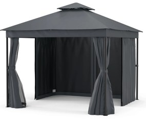 Mondo Dual pavilon 3x3 dupla tetővel és szúnyoghálóval