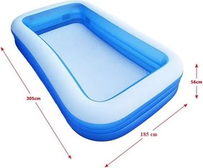 INTEX Family Swim Center felfújható medence 305 x 183 x 56cm (58484)