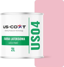 Latex Falfesték Rózsaszín Szín Világos H3657 2L Mély Falmatt