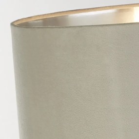 Searchlight EU67521GY - Asztali lámpa SCARBOROUGH 1xE27/60W/230V szürke