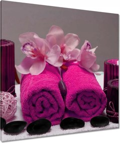 Vászonkép 80x80 Őrült törölköző Fukszia