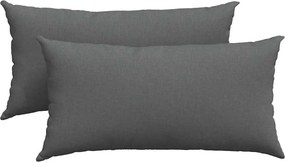 vidaXL Kanapé párnák 2 pcs Sötétszürke 80 x 40 cm szövet
