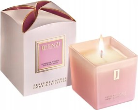 Jfenzi Szója illatgyertya Mon Amie Rózsaszín 200g 40h