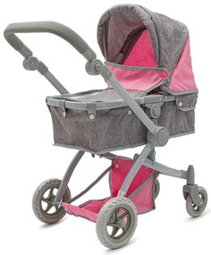 Baby Mix 2in1 Sophie babakocsi rózsaszín - szürke,63,5 x 37 x 63,5 cm, 63,5 x 37 x 63,5 cm