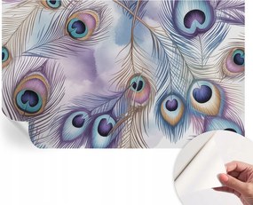 Öntapadós Dekoratív Fotótapéta Hálószobába Páva tollak 416x254 cm