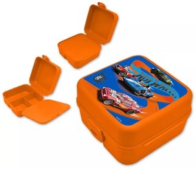 Hot Wheels több rekeszes uzsonnás doboz, szendvicsdoboz