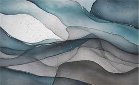 Fotótapéta Flizelin Dekoratív az irodába Színes hullámok 416x254 Ragasztó