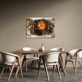Egy őskori festmény képe (üvegen) (70x50 cm)