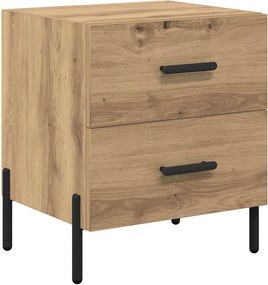 vidaXL Éjjeliszekrény fiókkal Artisan tölgy 40 x 35 x 47,5 cm Faanyag