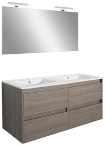 Porto Prime 120 komplett fürdőszoba bútor rauna szil színben