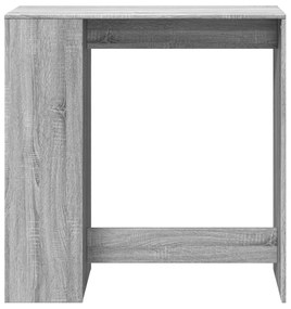 szürke sonoma szerelt fa bárasztal tárolókkal 101x40x103,5 cm
