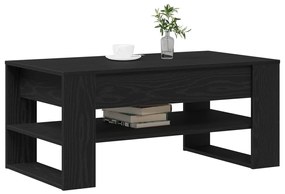 Fekete Tölgy Kávézó Asztal 102x55x45 cm Mérnöki Fa