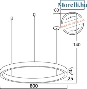 Függeszték Fehér LINA-PDS BRAYTRON BH16-09280