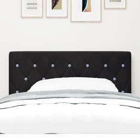 Fejtámla Kristály Gombos Tűzött Fekete 90 cm Samt