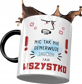 Fekete Bögre Bogyó Feleség Barátnő Ajándék Nyomtatott Fotóval