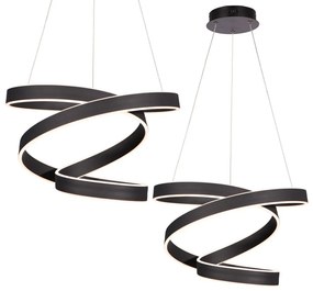 MILAGRO ML6160 ANDROMEDA Modern Led Függesztett Lámpa Fekete LED IP20