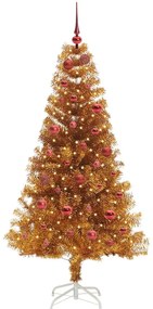 Karácsonyfa 150 LED-del állvánnyal Arany 150 cm PET