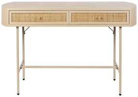 Bézs konzolasztal 40x120 cm Amaya – White Label