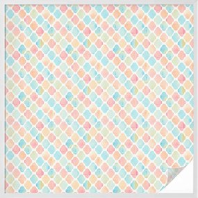 Ablakfólia öntapadós adatvédelem Színes akvarellek 100x100