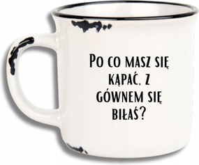 Bögre Fehér Retro Vicces Ajándék Apák Napja Miért Kell Fürödni