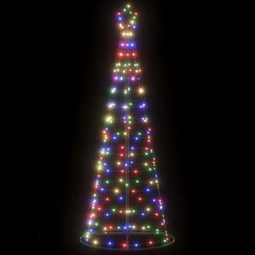 színes LED karácsonyfa 200 LED 182 cm