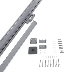 SONGMICS oldalsó rolós árnyékoló, kihúzható napellenző 200x350cm bézs