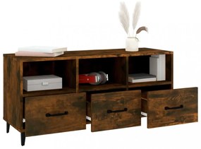 füstös tölgy színű szerelt fa TV-szekrény 102 x 35 x 50 cm