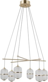 Italux Alani PND-34375-6-HBR Függőlámpa 6x32W/LED 3000K 2496lm IP20