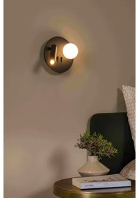 Lucide 77286/02/30 - LED Fali lámpa MATIZ 2xLED/3,5W/230V USB fekete