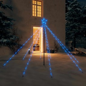 Kül- és beltéri karácsonyi kék favilágítás 400 LED-del 2,5 m