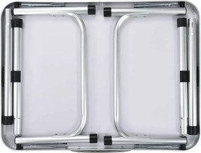 Összecsukható kempingasztal, 60 cm, alumínium/MDF, KEPI TYP 2