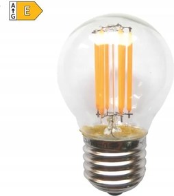 Led Mini Globe izzószálas izzó, átlátszó G45 7W/230V/E27/2700K/880Lm/360°