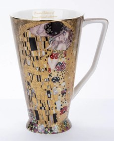 Porcelán bögre többszínű 15x12,5x9,5cm Klimt: A csók