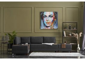 Antracitszürke sarokkanapé (bal oldali) Fly – Balcab Home