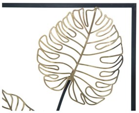 Luxy -B- levél motívumos fali fémdekoráció, 31 x 90 cm - Mauro Ferretti