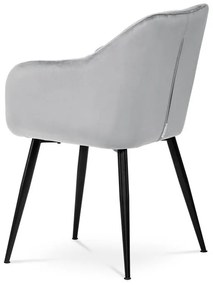 Szürke Bársony Étkezőszék. PIKA SIL4