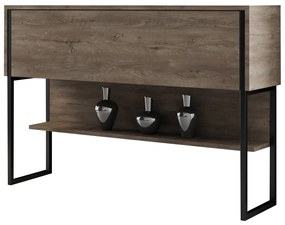 Komód Luxe - Black, Walnut